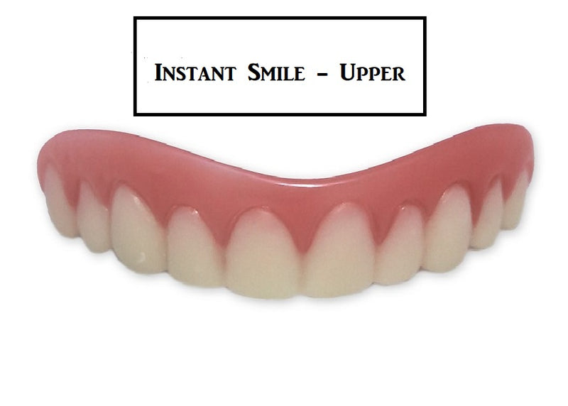 Instant Smile Top Teeth Veneer - Medium, One Size With PGK Bead - Perfect Picture Fast