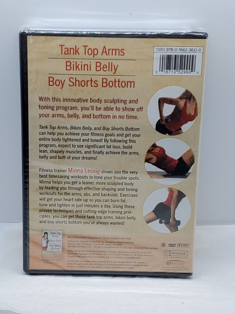 Tank Top Arms, Bikini Belly and Boy Shorts Bottom DvD As Seen On TV