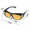 HD Fit  Over Wrapround Polorized  Sunglasses Grey 2 pack