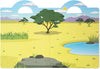 Puffy Sticker Play Set - Safari 42 Reusable Stickers Melissa & Doug ages 4+