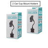 Two Universal Gooseneck Heavy Duty Car Cup Holders for Cell Phone
